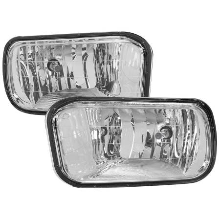 Spec'D Tuning Products - Spec-D 2009-2012 Dodge RAM 1500 / 2010-2018 2500 3500 H10 Fog Lights (Chrome Housing/Clear Lens)