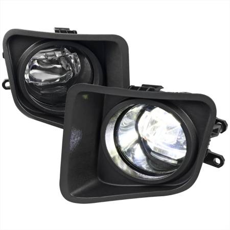 Spec'D Tuning Products - Spec-D 2014-2018 Toyota Tundra SMD LED Projector Fog Lights Kit (Chrome Housing/Clear Lens)