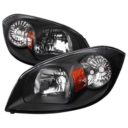 Spec'D Tuning Products - Spec-D 2005-2010 Chevrolet Cobalt Pontiac Pursuit/G5 Factory Style Crystal Headlights (Matte Black Housing/Clear Lens)