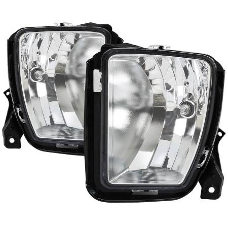 Spec'D Tuning Products - Spec-D 2013-2018 Dodge RAM 1500 9006 Fog Lights Kit (Chrome Housing/Clear Lens)