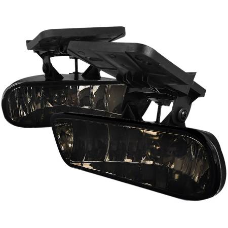 Spec'D Tuning Products - Spec-D 1999-2006 GMC Sierra/Yukon/Yukon XL 12V/27W 881 Fog Lights w/ Mounting Brackets (Chrome Housing/Smoke Lens)