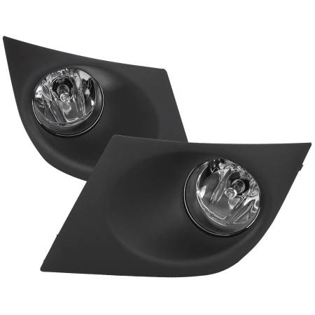 Spec'D Tuning Products - Spec-D 2007-2011 Nissan Versa H11 Fog Lights Kit w/ Switch & Wiring Harness (Chrome Housing/Clear Lens)