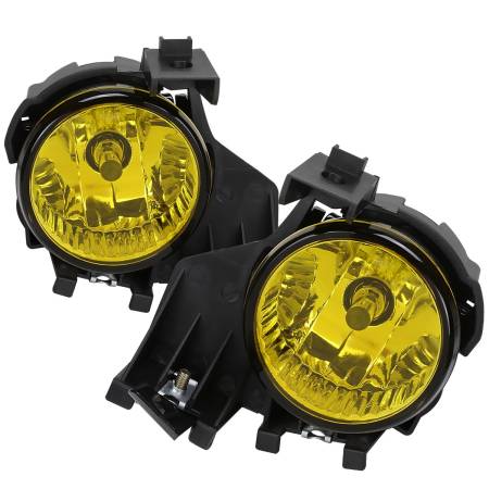 Spec'D Tuning Products - Spec-D 2008-2011 Subaru Impreza WRX 9006 HB4 Fog Lights Kit w/ Switch & Wiring Harness (Chrome Housing/Yellow Lens)