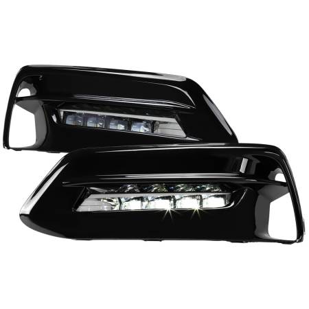 Spec'D Tuning Products - Spec-D 2018-2020 Honda Accord LED Fog Lights Kit w/ Switch & Wiring Harness (Chrome Housing/Clear Lens)