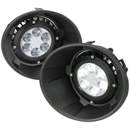 Spec'D Tuning Products - Spec-D 2010-2013 Chevrolet Camaro LED Fog Lights Kit w/ Switch & Wiring Harness (Chrome Housing/Clear Lens)