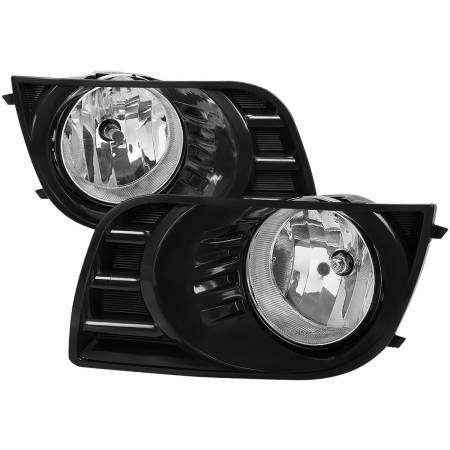 Spec'D Tuning Products - Spec-D 2008-2017 Toyota Sequoia H10 Fog Lights w/ Switch & Wiring Harness (Chrome Housing/Clear Lens)