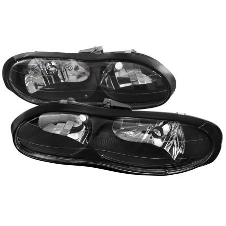 Spec'D Tuning Products - Spec-D 1998-2002 Chevrolet Camaro Factory Style Headlights (Matte Black Housing/Clear Lens)