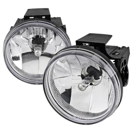Spec'D Tuning Products - Spec-D 1999-2002 Dodge RAM Sport Package 881 Fog Lights w/ Mounting Brackets (Chrome Housing/Clear Lens)