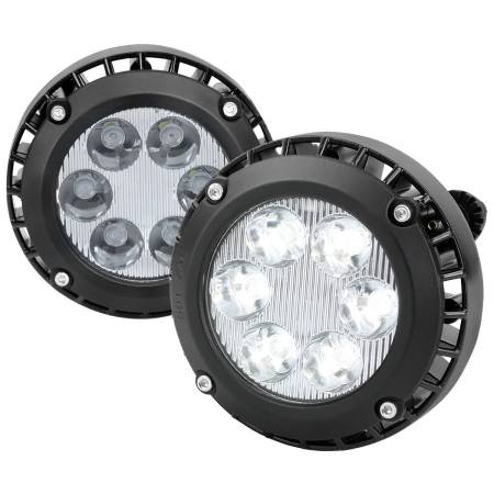 Spec'D Tuning Products - Spec-D 2007-2014 Chevrolet Tahoe/Suburban/ GMC Yukon/Yukon XL LED Fog Lights (Chrome Housing/Clear Lens)