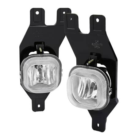 Spec'D Tuning Products - Spec-D 1999-2004 Ford F-250/F-350/Excursion H10 Fog Lights w/ Switch & Wiring Harness (Chrome Housing/Clear Lens)
