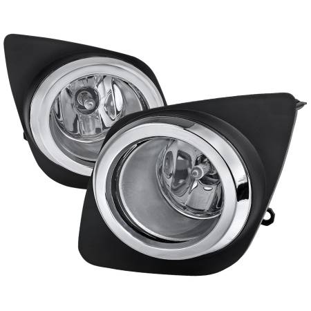Spec'D Tuning Products - Spec-D 2009-2012 Toyota RAV4 H11 Fog Lights Kit (Chrome Housing/Clear Lens)