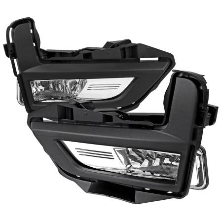 Spec'D Tuning Products - Spec-D 2017-2018 Nissan Rogue H8 Fog Lights Kit (Chrome Housing/Clear Lens)