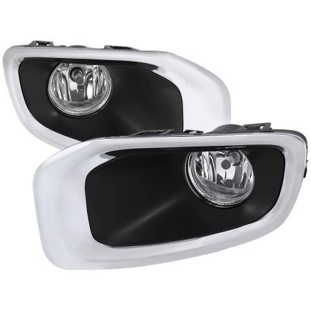 Spec'D Tuning Products - Spec-D 2015-2017 Jeep Renegade H8 Fog Lights (Chrome Housing/Clear Lens)