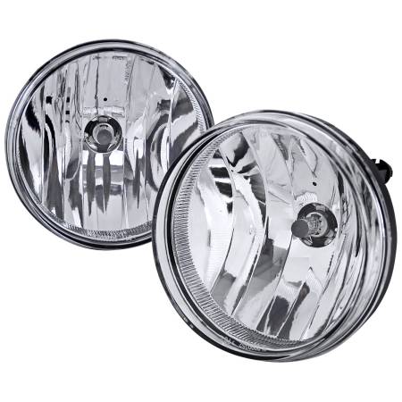 Spec'D Tuning Products - Spec-D 2007-2014 GMC Sierra 1500 2500HD/3500HD H8 Fog Lights Kit (Chrome Housing/Clear Lens)