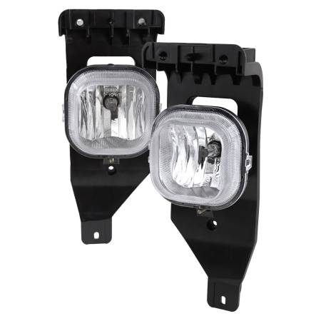 Spec'D Tuning Products - Spec-D 2005-2007 Ford F-250/F-350/Excursion H10 Fog Lights (Chrome Housing/Clear Lens)