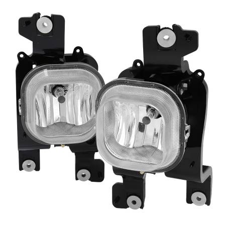 Spec'D Tuning Products - Spec-D 2008-2010 Ford F-250/F-350/F-450/F-550 Super Duty H10 Fog Lights (Chrome Housing/Clear Lens)