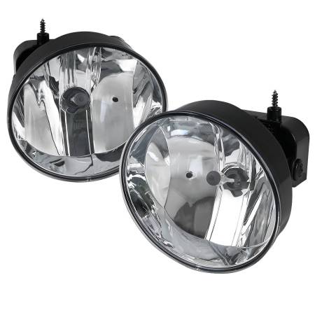 Spec'D Tuning Products - Spec-D 2002-2009 GMC Envoy 12V/27W Fog Lights (Chrome Housing/Clear Lens)