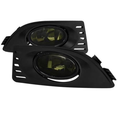 Spec'D Tuning Products - Spec-D 2005-2007 Acura RSX H11 Fog Lights Kit (Chrome Housing/Smoke Lens)