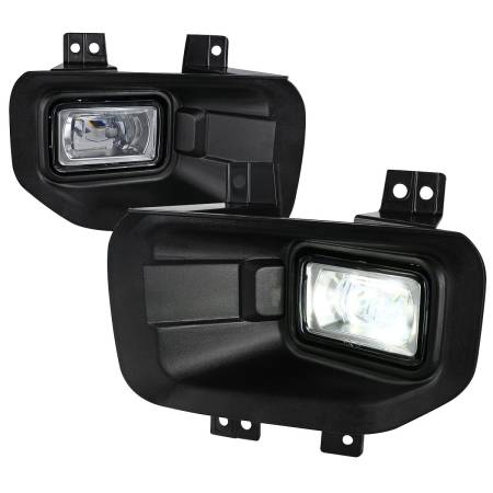Spec'D Tuning Products - Spec-D 2015-2017 Ford F-150 6500K SMD LED Fog Lights (Chrome Housing/Clear Lens)