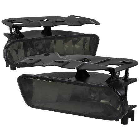 Spec'D Tuning Products - Spec-D 2002-2006 Cadillac Escalade 12V/27W 880 Factory Style Fog Lights (Chrome Housing/Smoke Lens)
