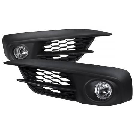 Spec'D Tuning Products - Spec-D 2016-2017 Honda Civic Coupe/Sedan H11 Fog Lights Kit (Chrome Housing/Clear Lens)