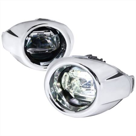 Spec'D Tuning Products - Spec-D 2012-2014 Ford Focus 6500K SMD LED Fog Lights Kit (Chrome Housing/Clear Lens)