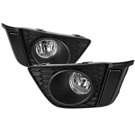 Spec'D Tuning Products - Spec-D 2015-2016 Honda Fit 12V/35W H8 Fog Lights Kit (Chrome Housing/Clear Lens)