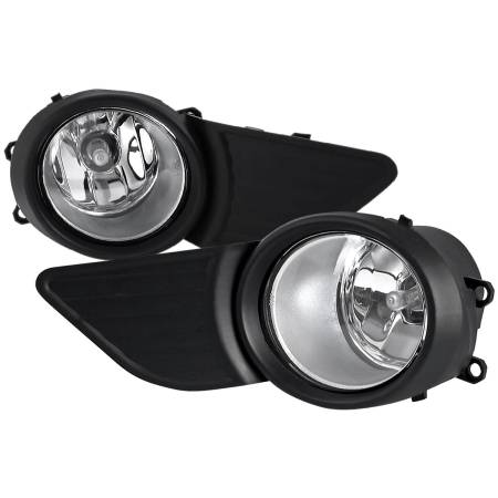 Spec'D Tuning Products - Spec-D 2011-2017 Toyota Sienna H11 Fog Lights Kit (Chrome Housing/Clear Lens)