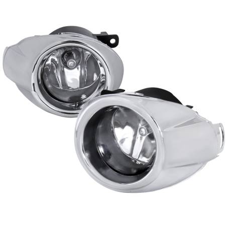 Spec'D Tuning Products - Spec-D 2012-2014 Ford Focus H11 Fog Lights Kit (Chrome Housing/Clear Lens)