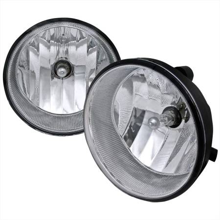 Spec'D Tuning Products - Spec-D 2004-2016 Toyota Sequoia/Tundra/Tacoma/Solara H10 Fog Lights Kit (Chrome Housing/Clear Lens)