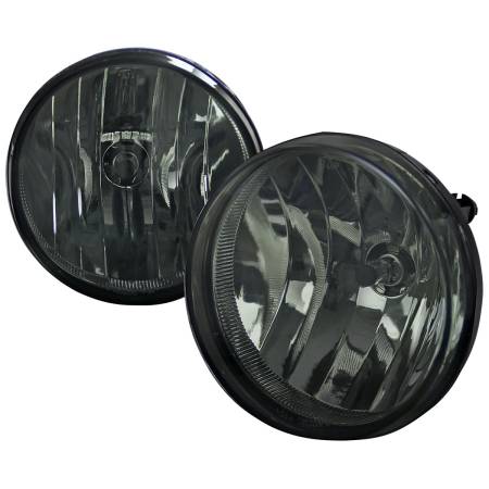 Spec'D Tuning Products - Spec-D 2007-2014 GMC Sierra 1500 2500HD/3500HD H8 Fog Lights Kit (Chrome Housing/Smoke Lens)