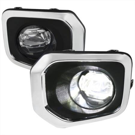 Spec'D Tuning Products - Spec-D 2016-2022 Toyota Tacoma SMD LED Projector Fog Lights Kit (Chrome Housing/Clear Lens)