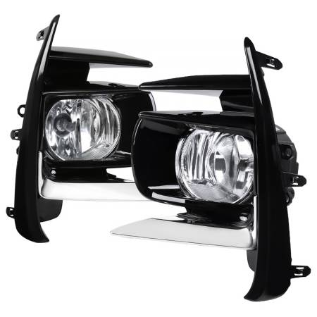 Spec'D Tuning Products - Spec-D 2018-2019 Toyota Sienna 12V/55W H11 Fog Lights Kit (Chrome Housing/Clear Lens)