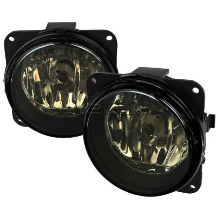 Spec'D Tuning Products - Spec-D 2000-2007 Ford Focus/Mustang/Escape Lincoln LS 12V/42W H10 Fog Lights (Chrome Housing/Smoke Lens)