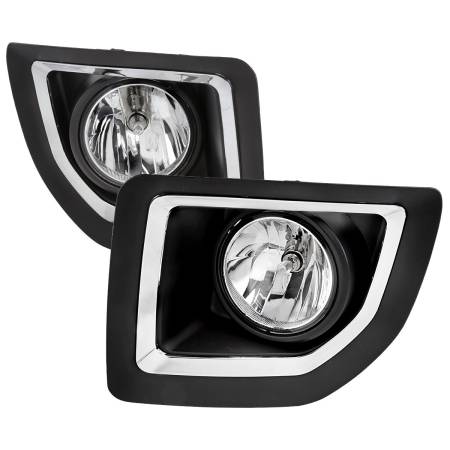Spec'D Tuning Products - Spec-D 2015-2018 GMC Sierra 2500HD/3500HD PS24W Fog Lights Kit (Chrome Housing/Clear Lens)
