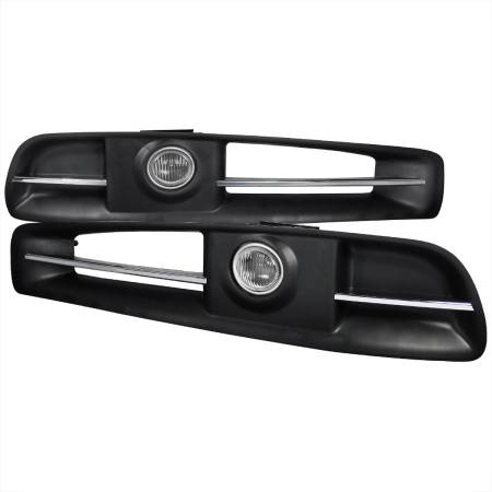 Spec'D Tuning Products - Spec-D 2003-2005 Infiniti G35 Coupe H3 Fog Lights Kit  (Chrome Housing/Clear Lens)