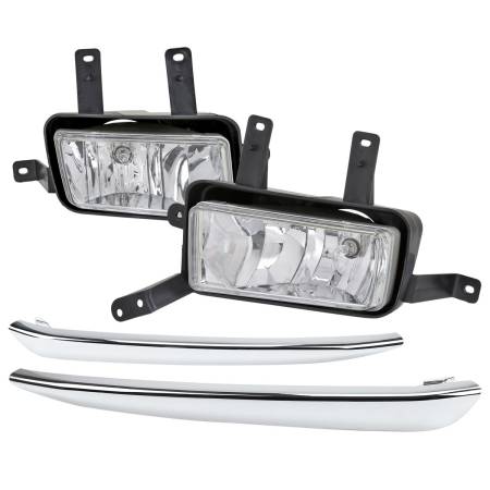 Spec'D Tuning Products - Spec-D 2015-2020 Chevrolet Tahoe/Suburban H8 Fog Lights Kit (Chrome Housing/Clear Lens)