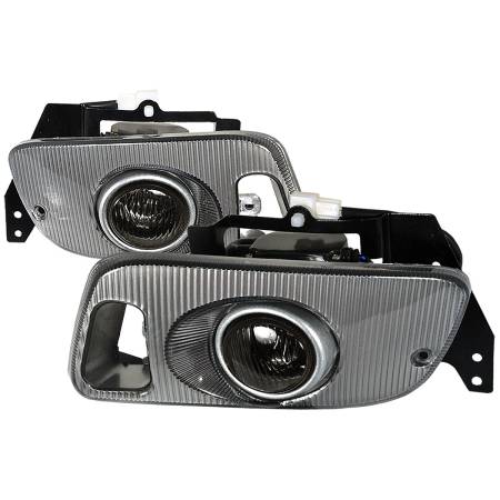 Spec'D Tuning Products - Spec-D 1992-1995 Honda Civic Coupe/Hatchback H3 Fog Lights Kit (Chrome Housing/Smoke Lens)