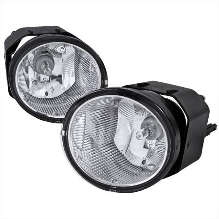 Spec'D Tuning Products - Spec-D 2000-2004 Nissan Sentra/Xterra/Frontier/Maxima H3 Fog Lights Kit (Chrome Housing/Clear Lens)