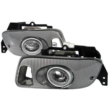 Spec'D Tuning Products - Spec-D 1992-1995 Honda Civic Coupe/Hatchback H3 Fog Lights Kit (Chrome Housing/Clear Lens)