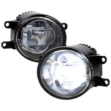 Spec'D Tuning Products - Spec-D 2006-2015 Toyota Lexus SMD LED Projector Fog Lights Kit (Chrome Housing/Clear Lens)