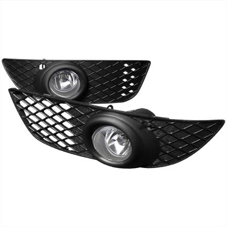 Spec'D Tuning Products - Spec-D 2008-2012 Mitsubishi Lancer H11 Fog Lights Kit (Chrome Housing/Clear Lens)