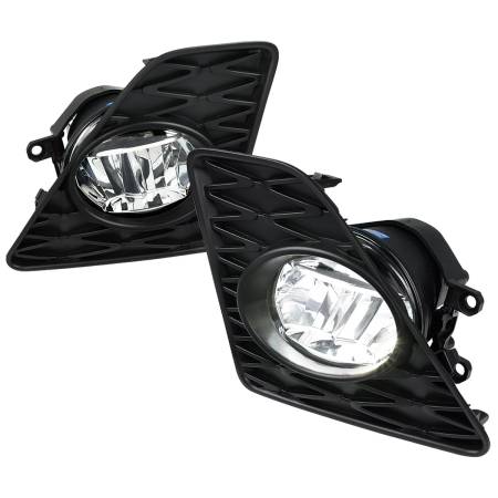 Spec'D Tuning Products - Spec-D 2013-2015 Lexus GS350 F-Sport 6500K LED Fog Lights Kit (Chrome Housing/Clear Lens)