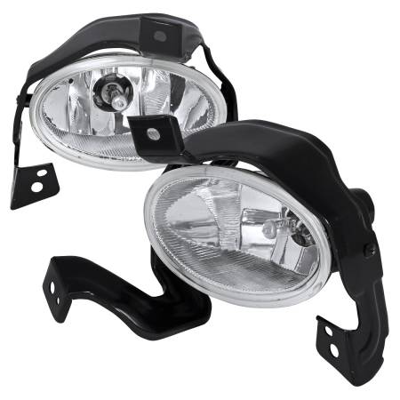 Spec'D Tuning Products - Spec-D 2010-2011 Honda CR-V H11 Fog Lights Kit w/ Switch & Wiring Harness (Chrome Housing/Clear Lens)
