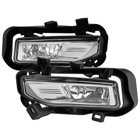 Spec'D Tuning Products - Spec-D 2018-2019 Nissan Kicks H8 Fog Lights Kit (Chrome Housing/Clear Lens)