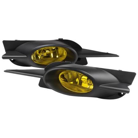 Spec'D Tuning Products - Spec-D 2009-2011 Honda Civic Coupe H11 Fog Lights Kit (Chrome Housing/Yellow Lens)