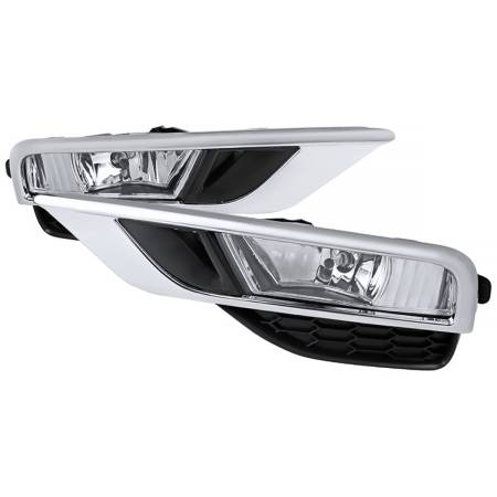 Spec'D Tuning Products - Spec-D 2015-2016 Honda CR-V 12V/35W H8 Fog Lights Kit (Chrome Housing/Clear Lens)