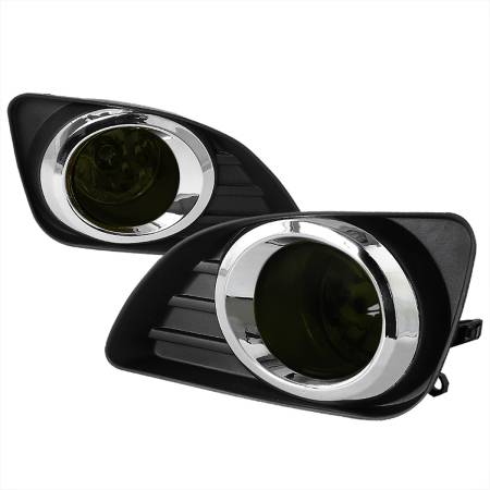 Spec'D Tuning Products - Spec-D 2010-2011 Toyota Camry LE/XLE/Base H11 Fog Lights Kit (Chrome Housing/Smoke Lens)