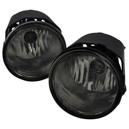 Spec'D Tuning Products - Spec-D 2005-2009 Dodge Dakota Jeep Grand Cherokee H8 Fog Lights Kit (Chrome Housing/Smoke Lens)