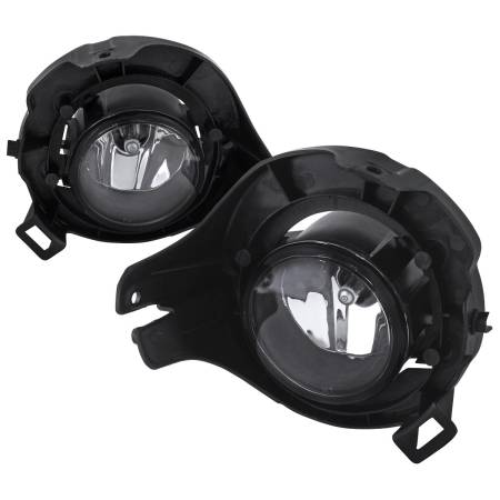 Spec'D Tuning Products - Spec-D 2005-2012 Nissan Pathfinder/Frontier H11 Fog Lights Kit w/ Switch & Wiring Harness (Chrome Housing/Clear Lens)